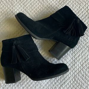 Born Black Suede Booties